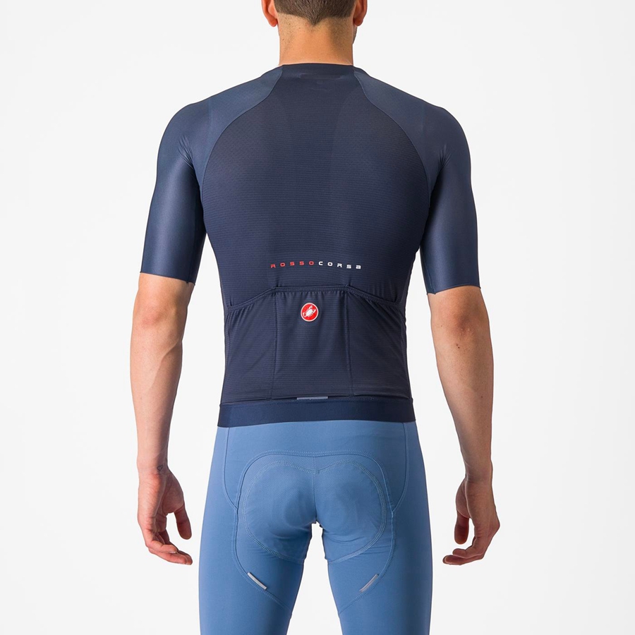 Castelli AERO RACE 7.0 Trikot Herren Blau | 12895-OJIT