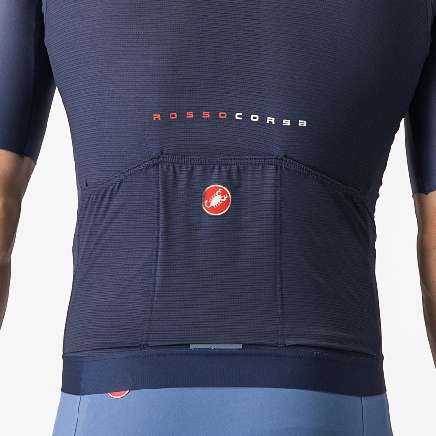 Castelli AERO RACE 7.0 Trikot Herren Blau | 12895-OJIT