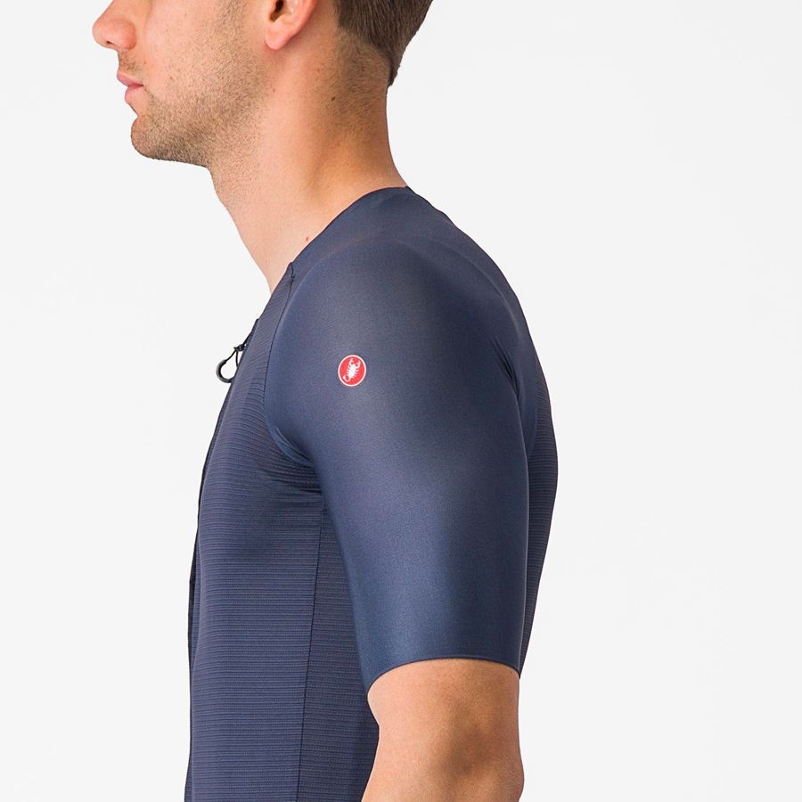 Castelli AERO RACE 7.0 Trikot Herren Blau | 12895-OJIT