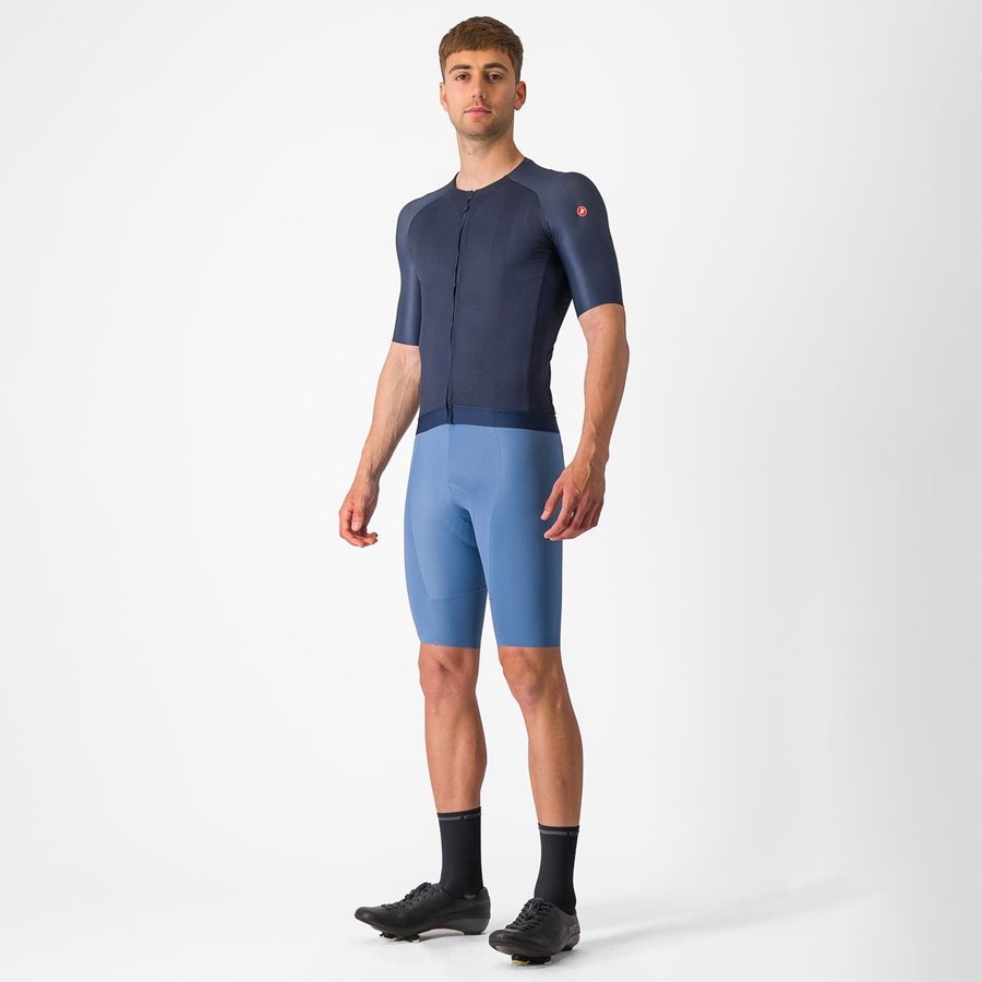 Castelli AERO RACE 7.0 Trikot Herren Blau | 12895-OJIT