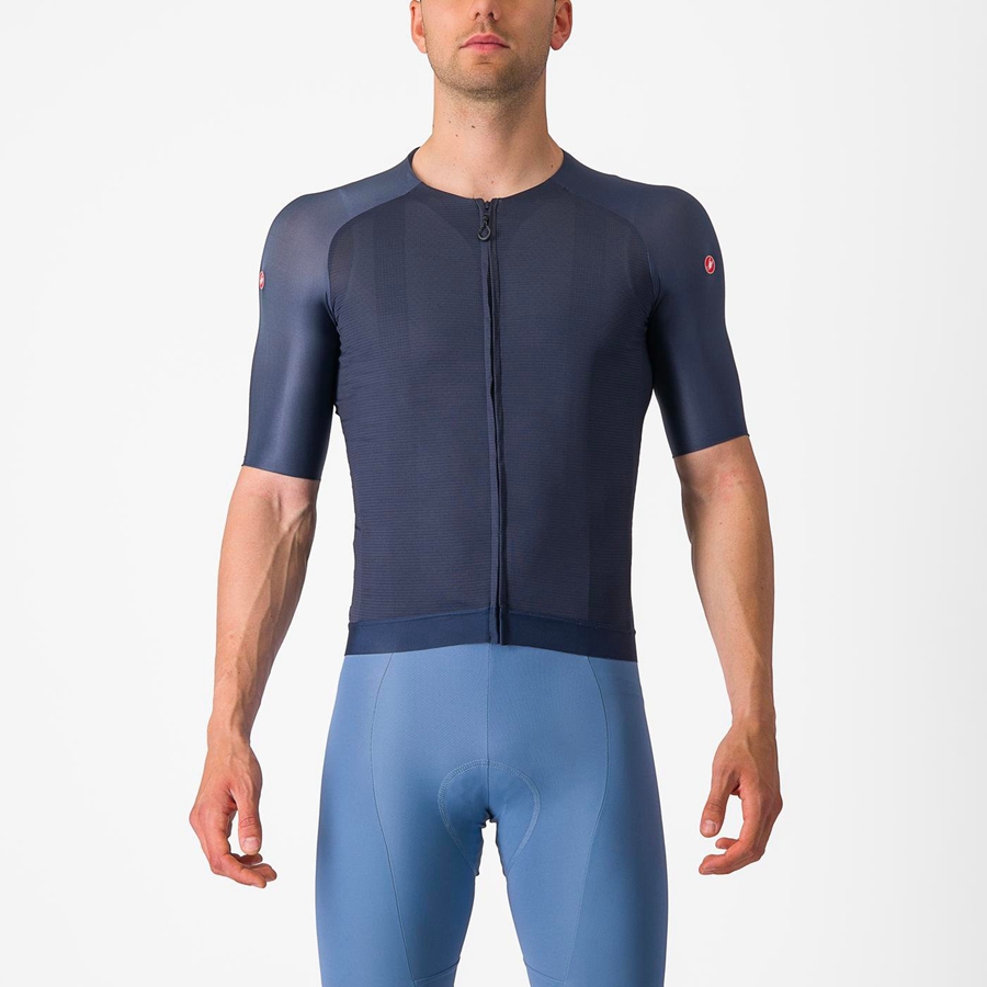 Castelli AERO RACE 7.0 Trikot Herren Blau | 12895-OJIT