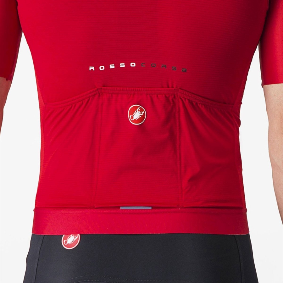 Castelli AERO RACE 7.0 Trikot Herren Rot | 97182-TAXK