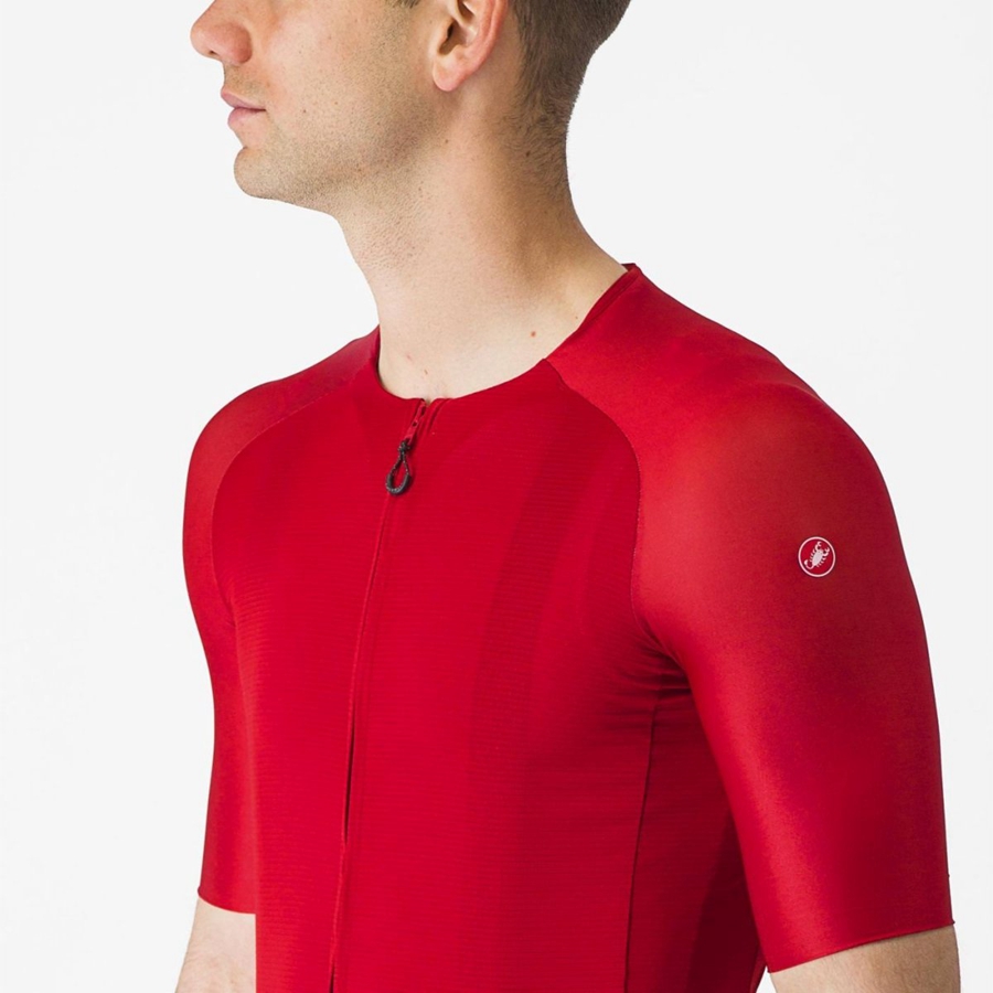 Castelli AERO RACE 7.0 Trikot Herren Rot | 97182-TAXK