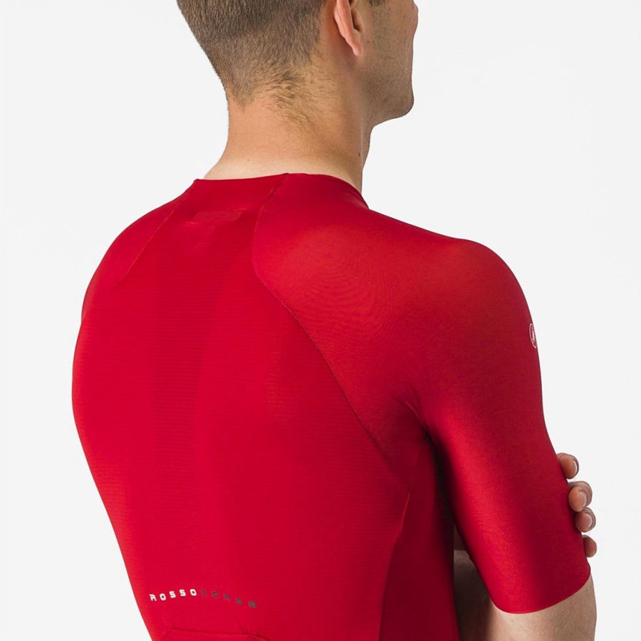 Castelli AERO RACE 7.0 Trikot Herren Rot | 97182-TAXK