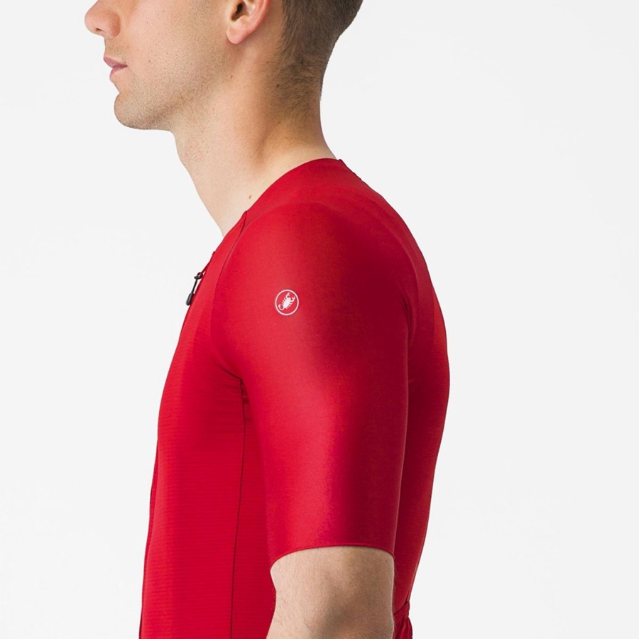 Castelli AERO RACE 7.0 Trikot Herren Rot | 97182-TAXK