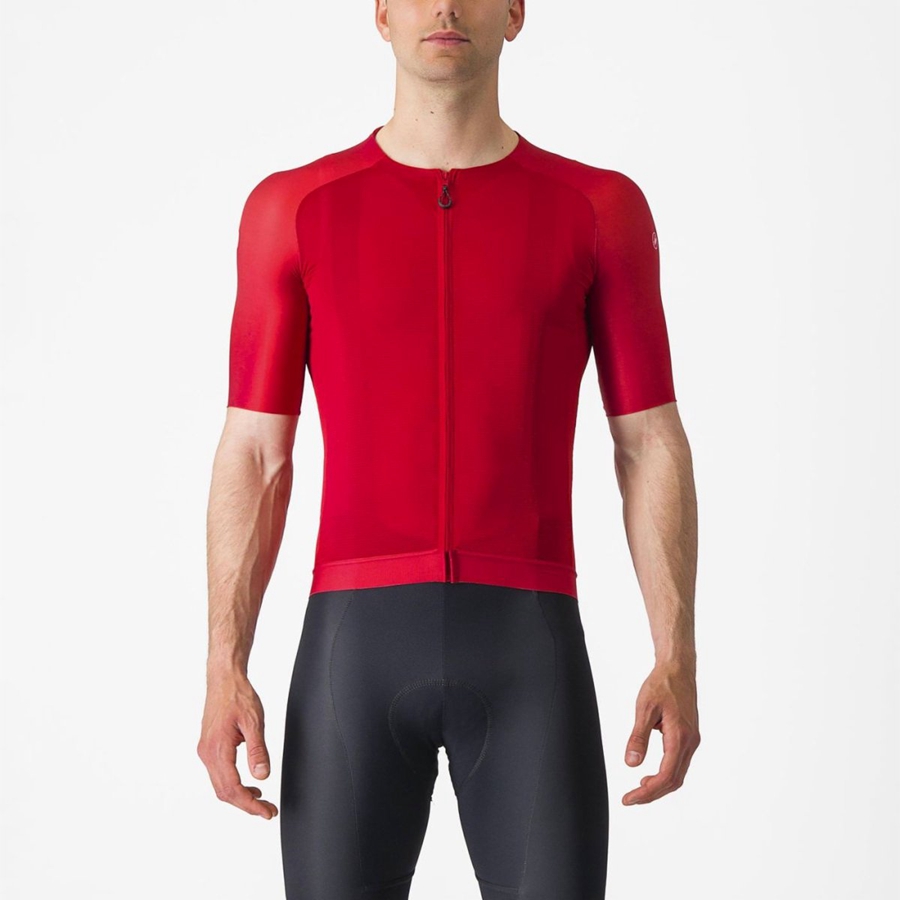 Castelli AERO RACE 7.0 Trikot Herren Rot | 97182-TAXK