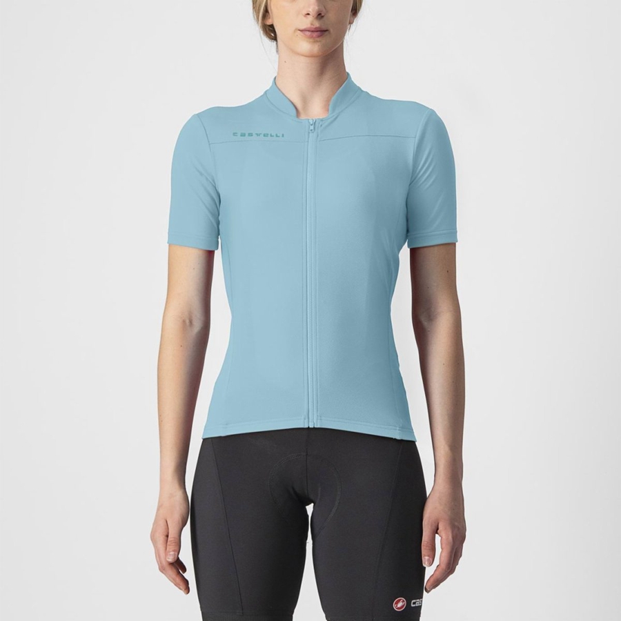 Castelli ANIMA 3 Trikot Damen Blau | 98426-VKUZ