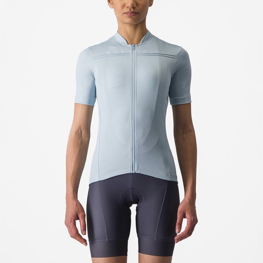 Castelli ANIMA 4 Trikot Damen Blau | 45819-XCTS