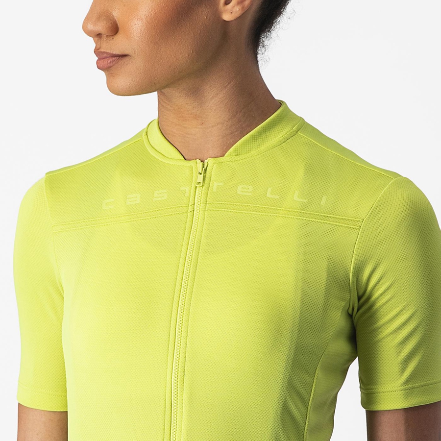 Castelli ANIMA 4 Trikot Damen Hellgrün | 08135-UJZM