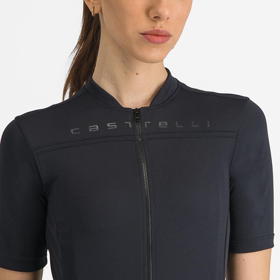 Castelli ANIMA 4 Trikot Damen Schwarz | 78210-UBKF