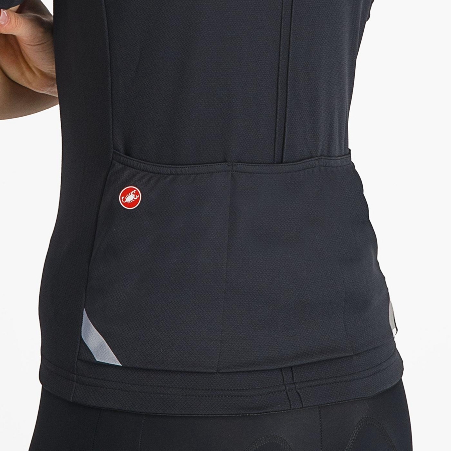 Castelli ANIMA 4 Trikot Damen Schwarz | 78210-UBKF