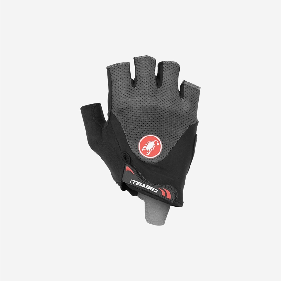 Castelli ARENBERG GEL 2 Handschuhe Herren Dunkelgrau | 04586-FOTW