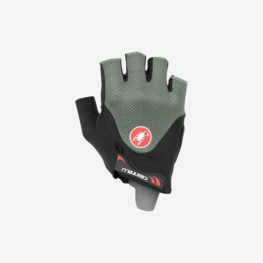 Castelli ARENBERG GEL 2 Handschuhe Herren Grün | 06512-AHUS