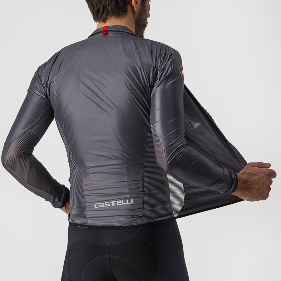 Castelli ARIA SHELL Schutz Herren Dunkelgrau | 46380-CDTU