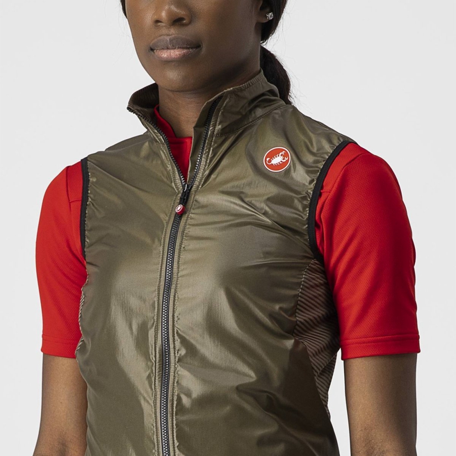 Castelli ARIA W Weste Damen Braun | 65789-TNMK