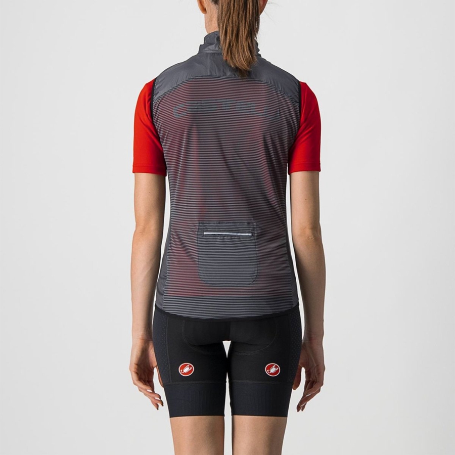 Castelli ARIA W Weste Damen Dunkelgrau | 03159-VCPZ