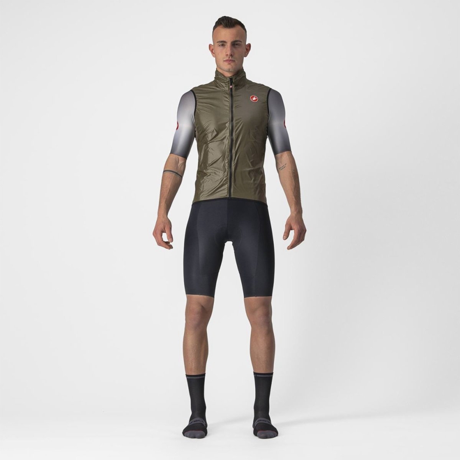 Castelli ARIA Weste Herren Braun | 58391-EQGS