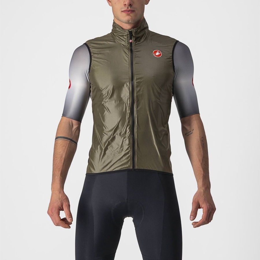 Castelli ARIA Weste Herren Braun | 58391-EQGS