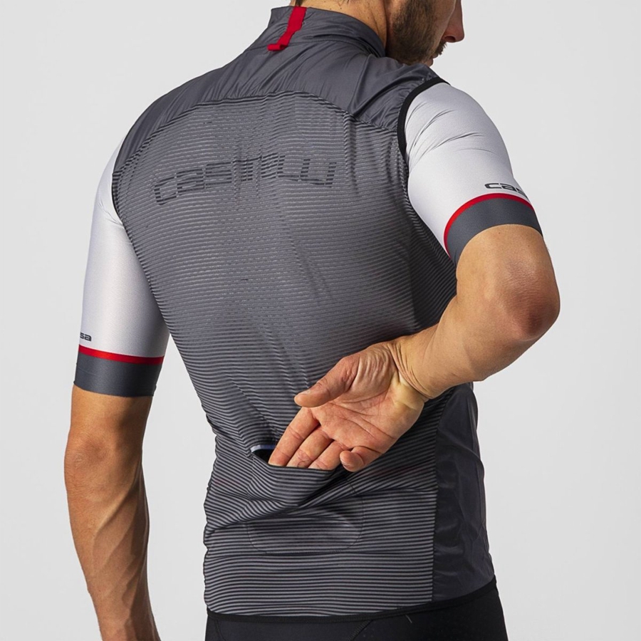 Castelli ARIA Weste Herren Dunkelgrau | 28490-RBSM