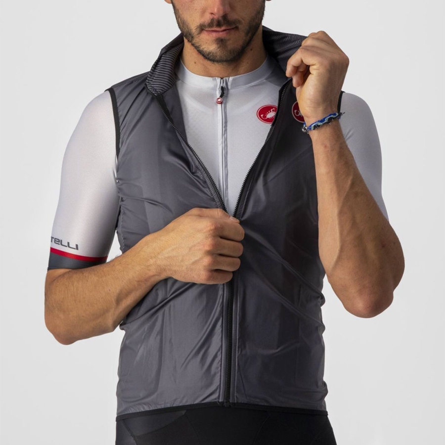 Castelli ARIA Weste Herren Dunkelgrau | 28490-RBSM