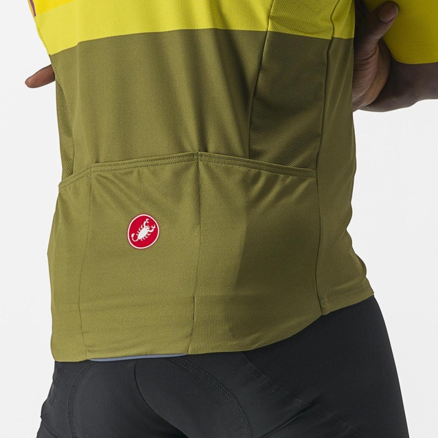 Castelli A BLOCCO Trikot Herren Grün | 03729-GFAP