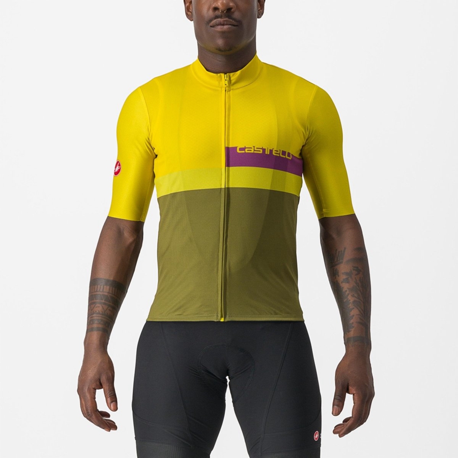 Castelli A BLOCCO Trikot Herren Grün | 03729-GFAP