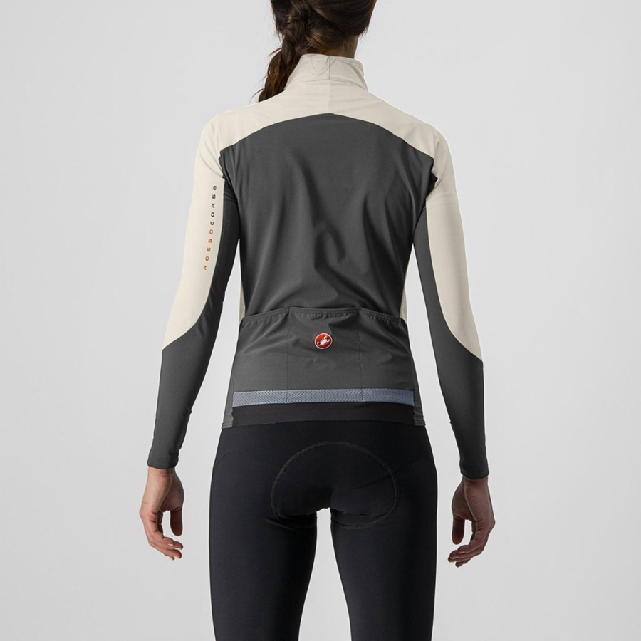 Castelli BETA RoS W Jacken Damen Dunkelgrau | 76042-FXJK