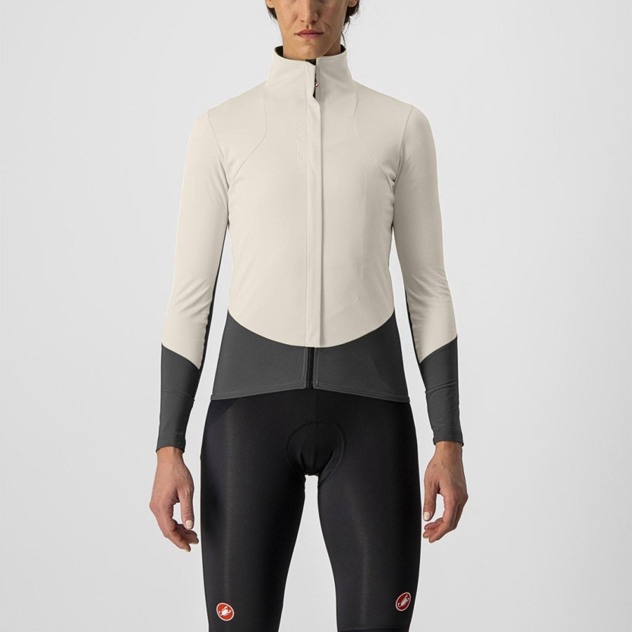 Castelli BETA RoS W Jacken Damen Dunkelgrau | 76042-FXJK