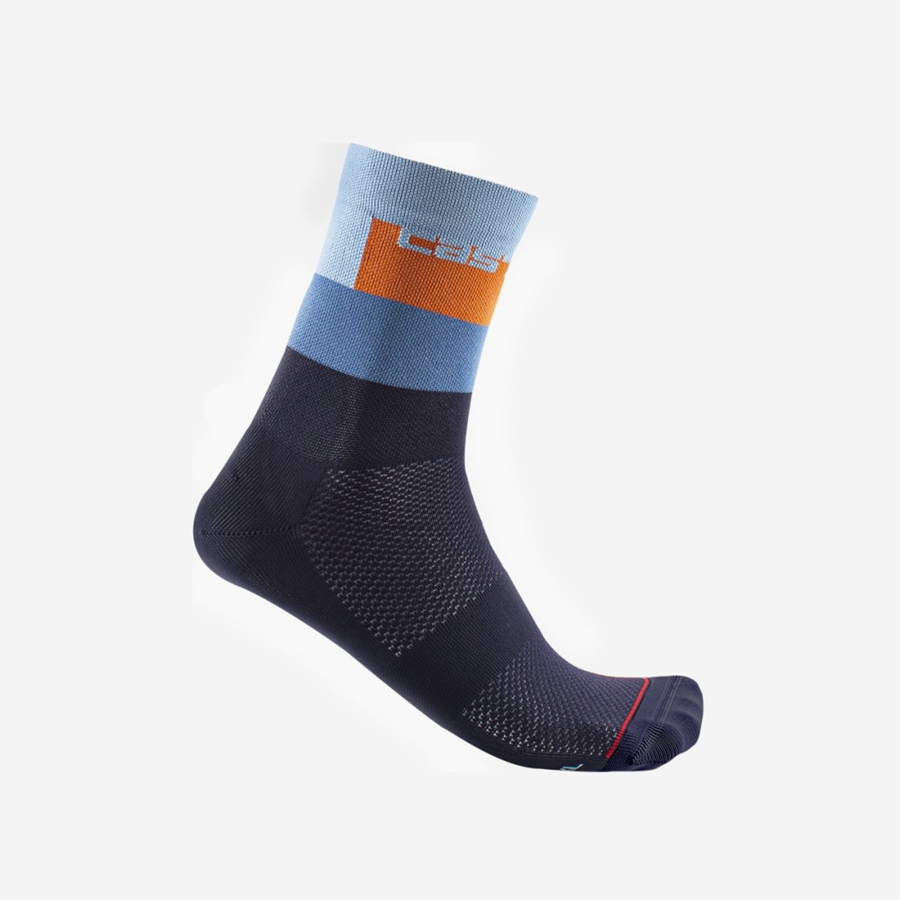 Castelli BLOCCO 15 Socken Herren Blau | 56489-SPLY