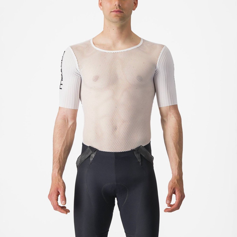 Castelli BOLERO SS Grundschicht Herren Weiß | 37042-DRYW