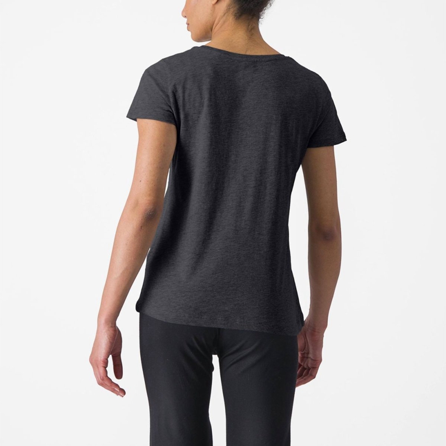 Castelli CASTELLI CLASSICO W TEE Casual Damen Schwarz | 89201-KIAJ