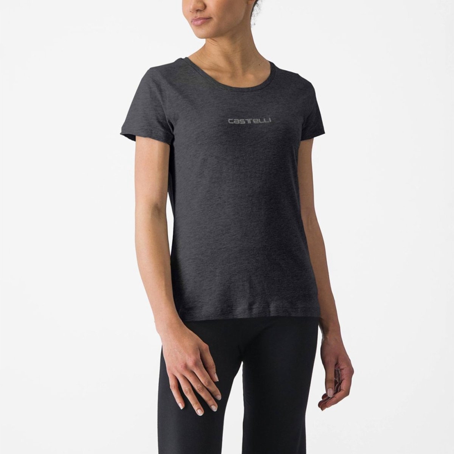 Castelli CASTELLI CLASSICO W TEE Casual Damen Schwarz | 89201-KIAJ