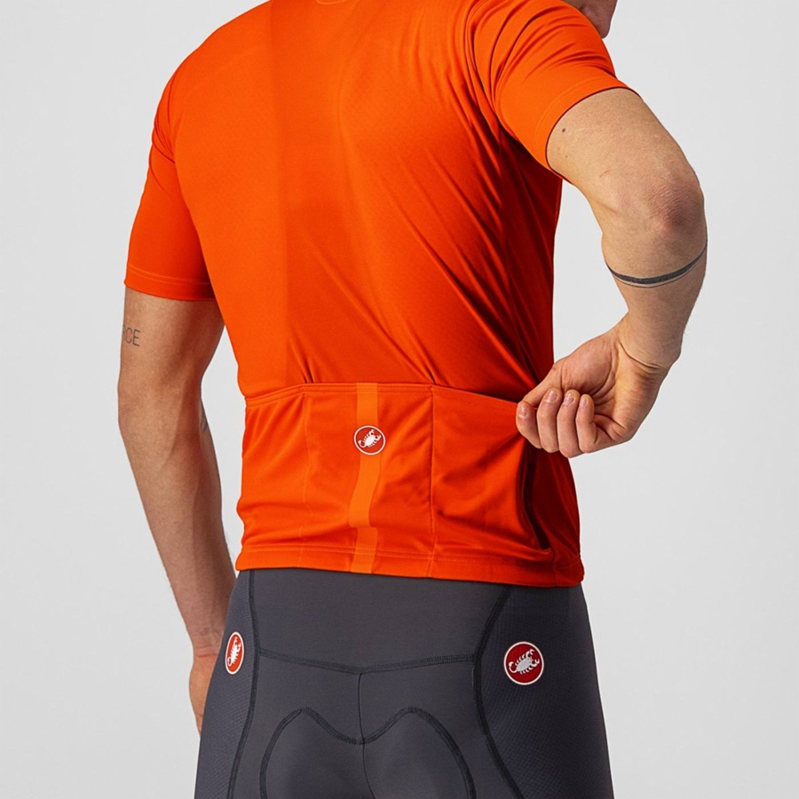 Castelli CLASSIFICA Trikot Herren Orange | 72914-YVUR