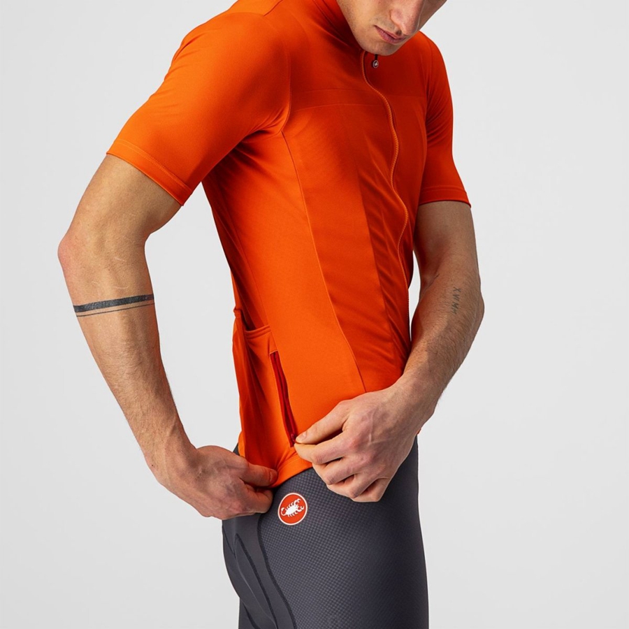 Castelli CLASSIFICA Trikot Herren Orange | 72914-YVUR