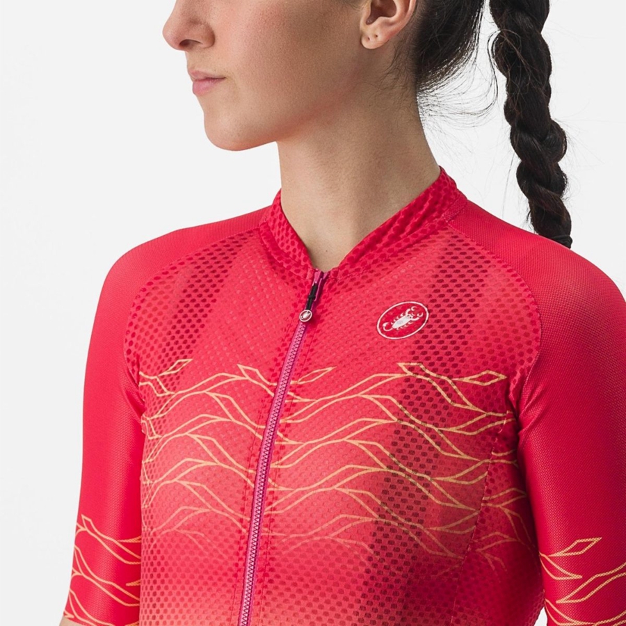 Castelli CLIMBER'S 2.0 W Trikot Damen Orange | 53274-BETU