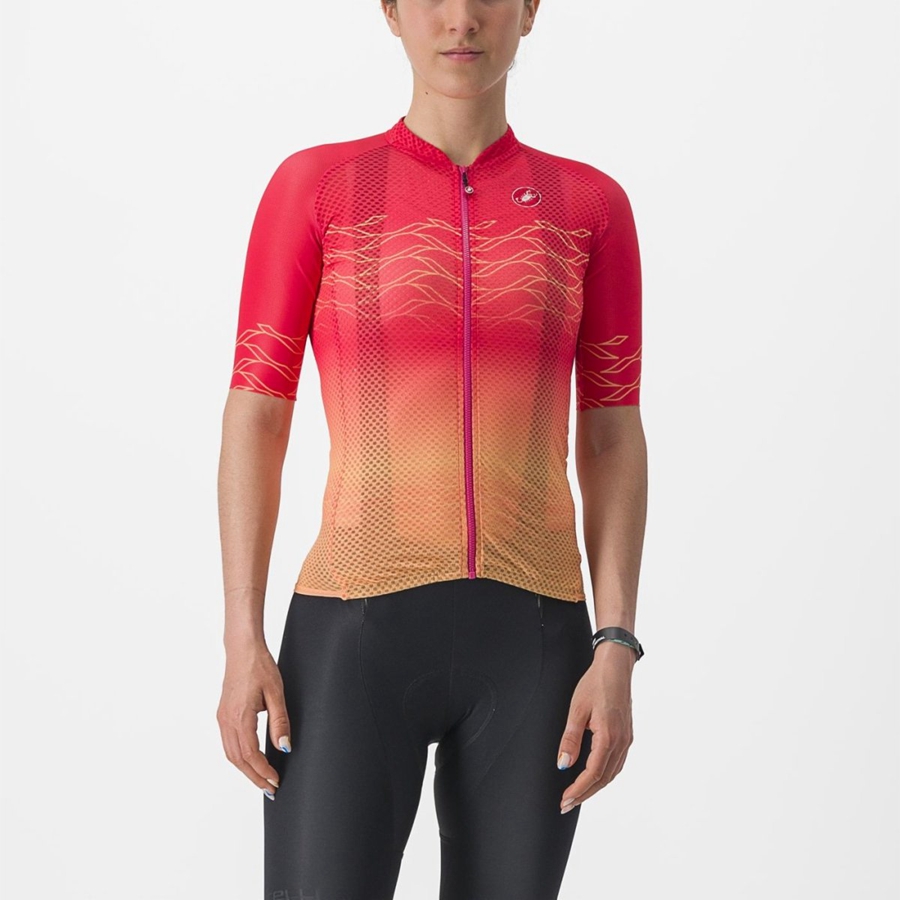 Castelli CLIMBER\'S 2.0 W Trikot Damen Orange | 53274-BETU