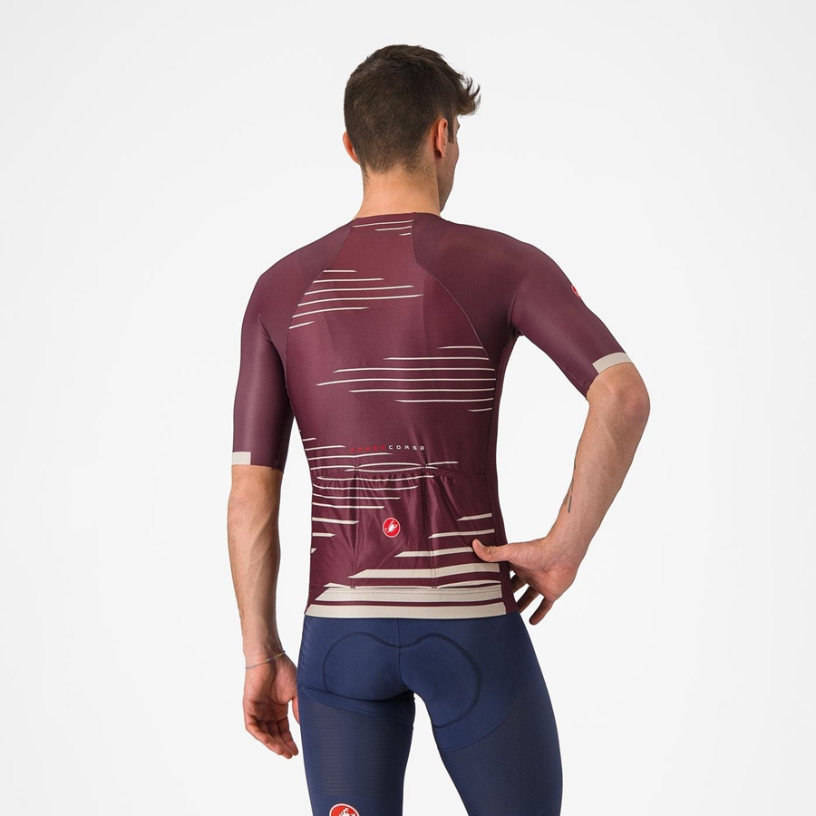 Castelli CLIMBER'S 4.0 Trikot Herren Tiefesbordeaux Silber | 62490-SHPI