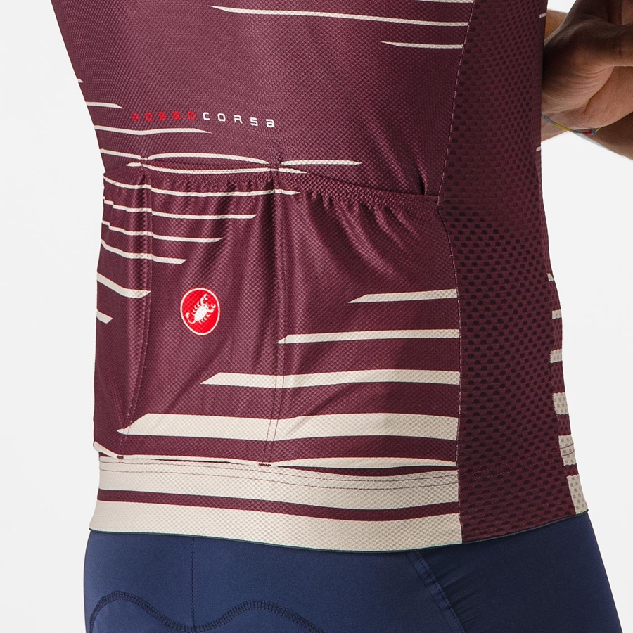 Castelli CLIMBER'S 4.0 Trikot Herren Tiefesbordeaux Silber | 62490-SHPI