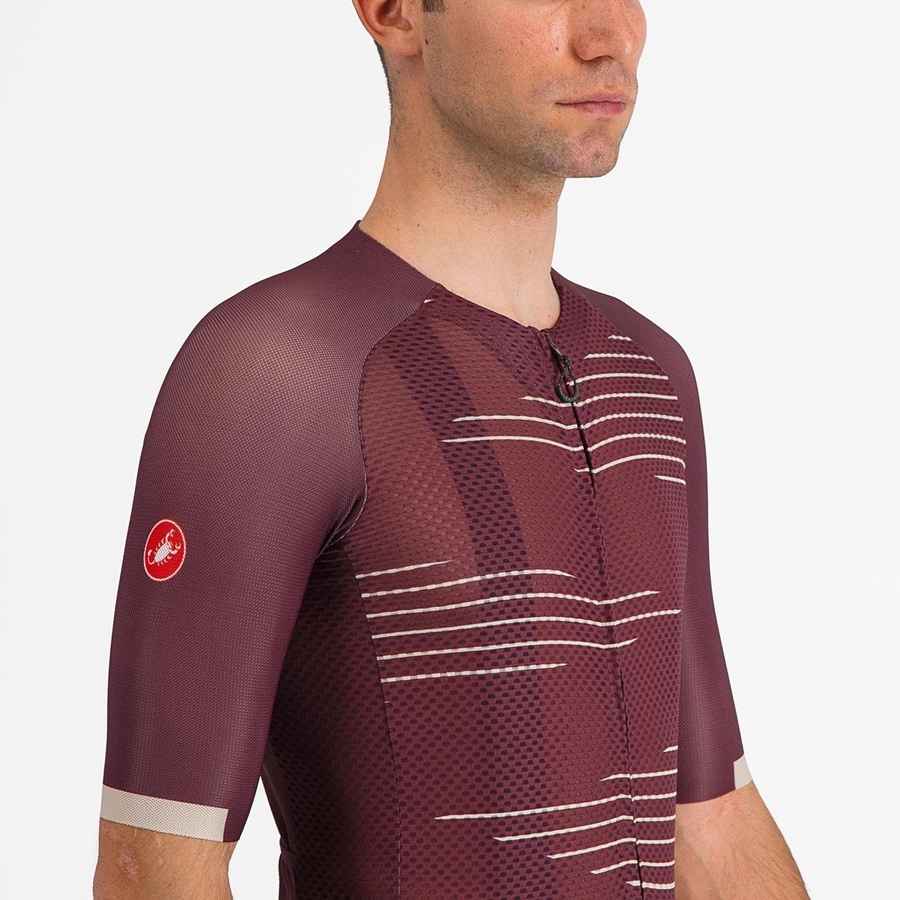 Castelli CLIMBER'S 4.0 Trikot Herren Tiefesbordeaux Silber | 62490-SHPI