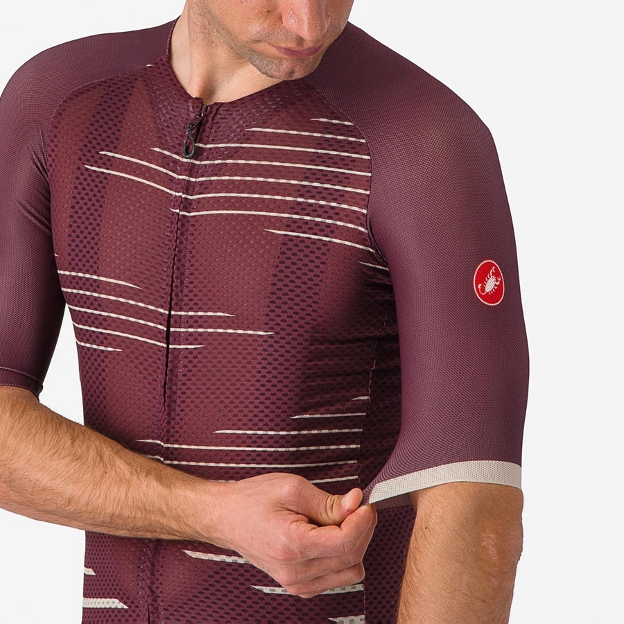 Castelli CLIMBER'S 4.0 Trikot Herren Tiefesbordeaux Silber | 62490-SHPI