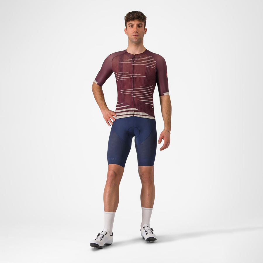 Castelli CLIMBER'S 4.0 Trikot Herren Tiefesbordeaux Silber | 62490-SHPI