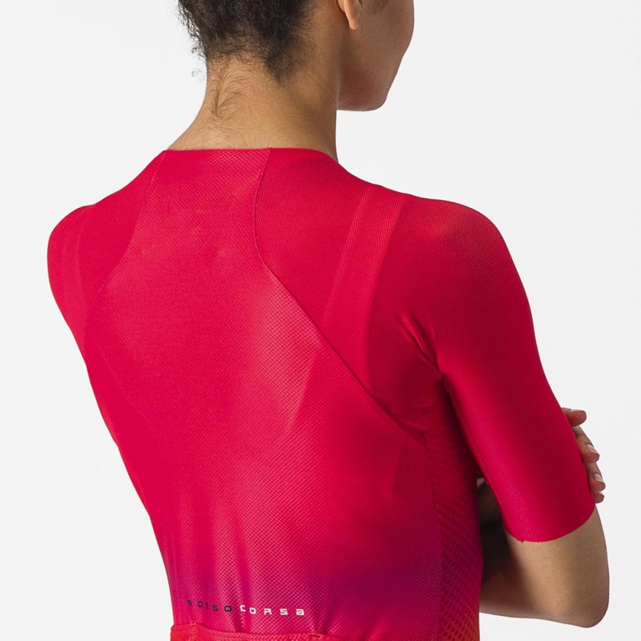 Castelli CLIMBER'S 4.0 W Trikot Damen Rosa | 59472-MOFX