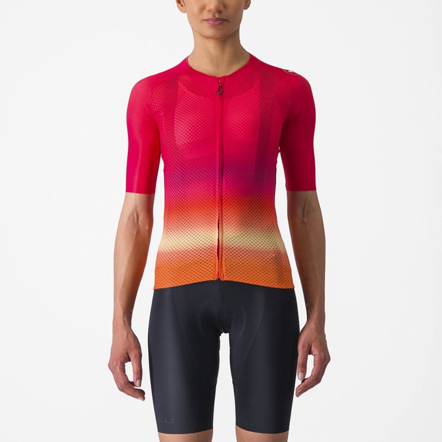 Castelli CLIMBER\'S 4.0 W Trikot Damen Rosa | 59472-MOFX