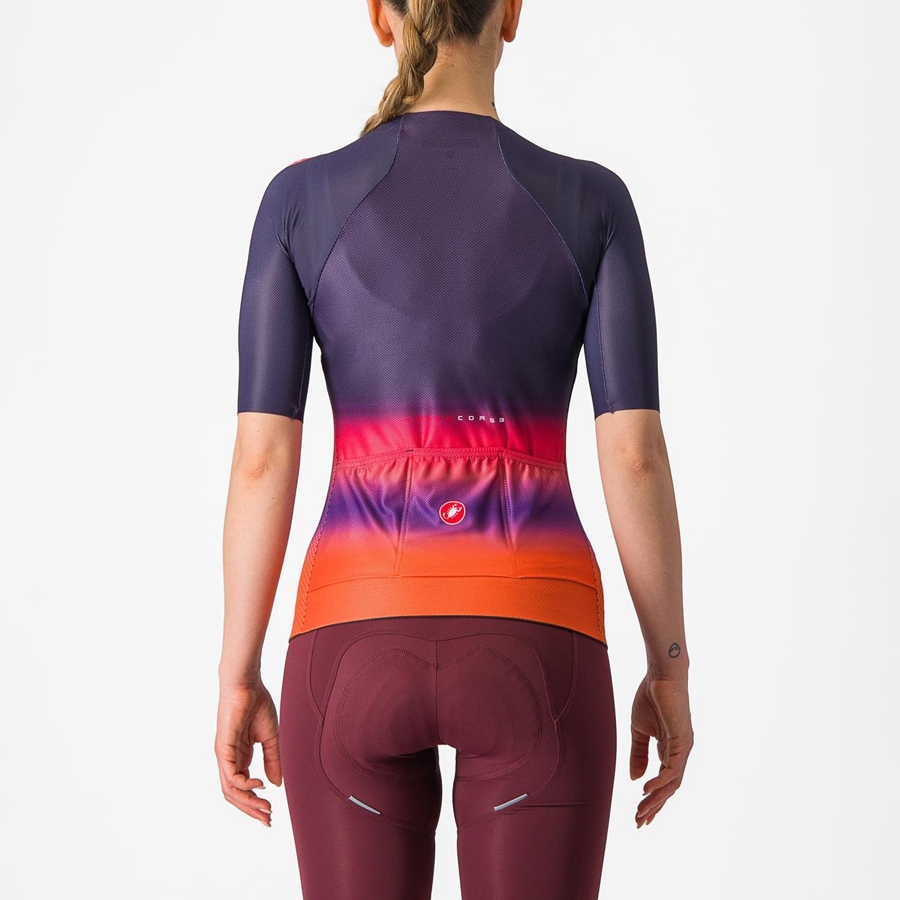 Castelli CLIMBER'S 4.0 W Trikot Damen Rosa Orange | 76398-BPSG