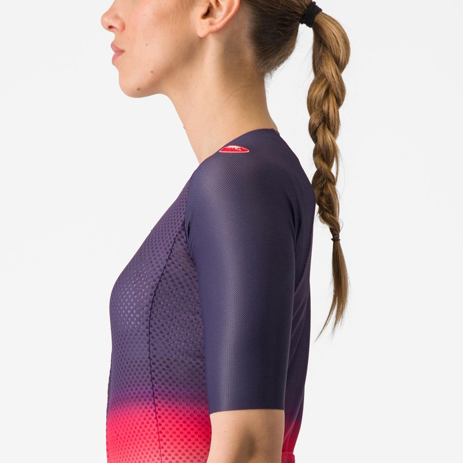 Castelli CLIMBER'S 4.0 W Trikot Damen Rosa Orange | 76398-BPSG