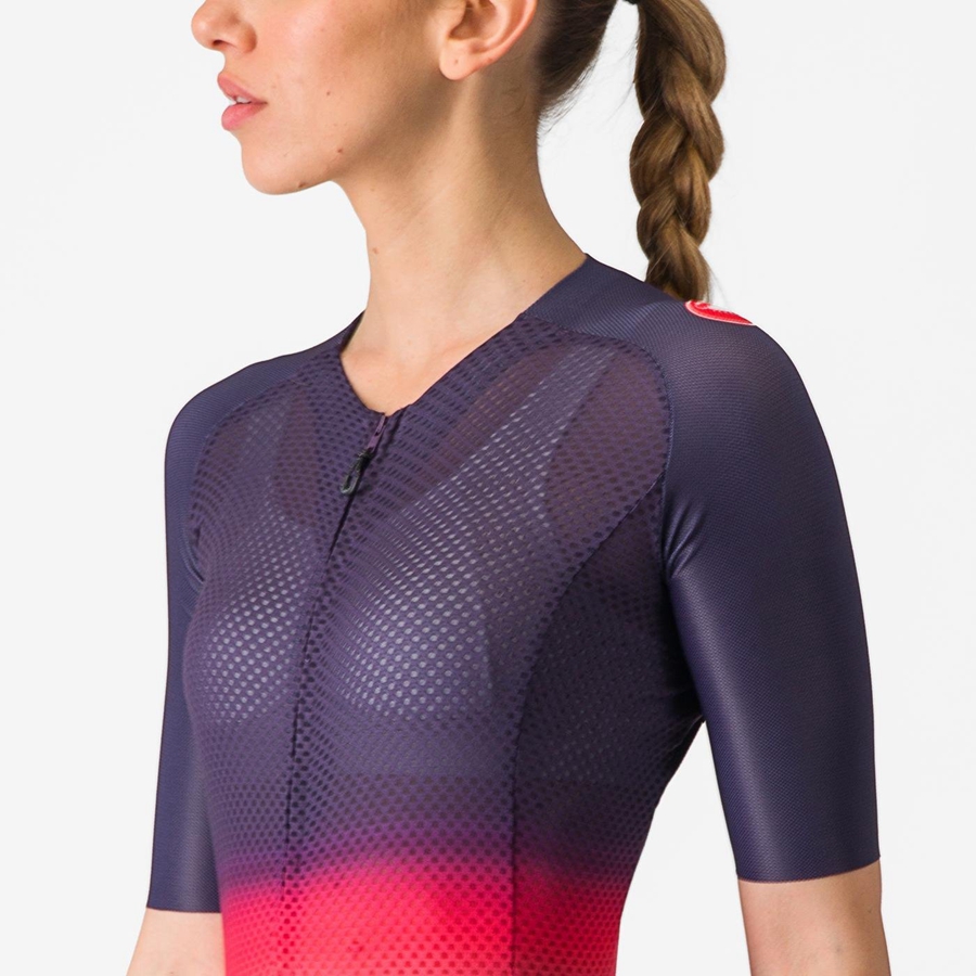 Castelli CLIMBER'S 4.0 W Trikot Damen Rosa Orange | 76398-BPSG