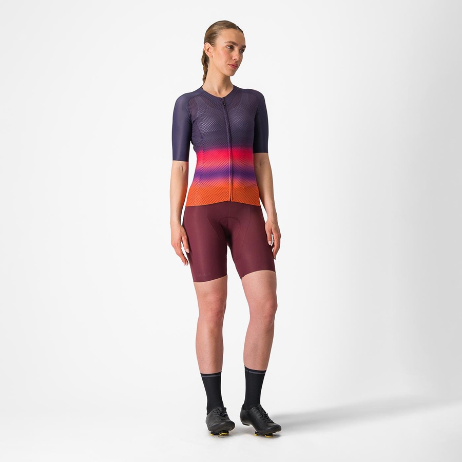 Castelli CLIMBER'S 4.0 W Trikot Damen Rosa Orange | 76398-BPSG