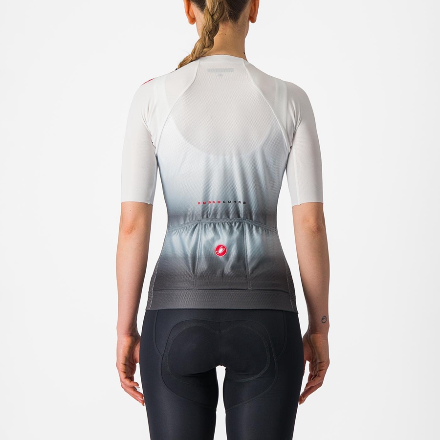 Castelli CLIMBER'S 4.0 W Trikot Damen Weiß Dunkelgrau | 51304-HXGO