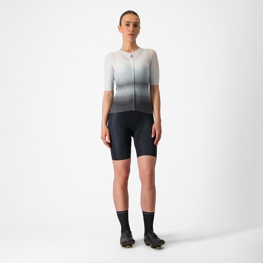 Castelli CLIMBER'S 4.0 W Trikot Damen Weiß Dunkelgrau | 51304-HXGO