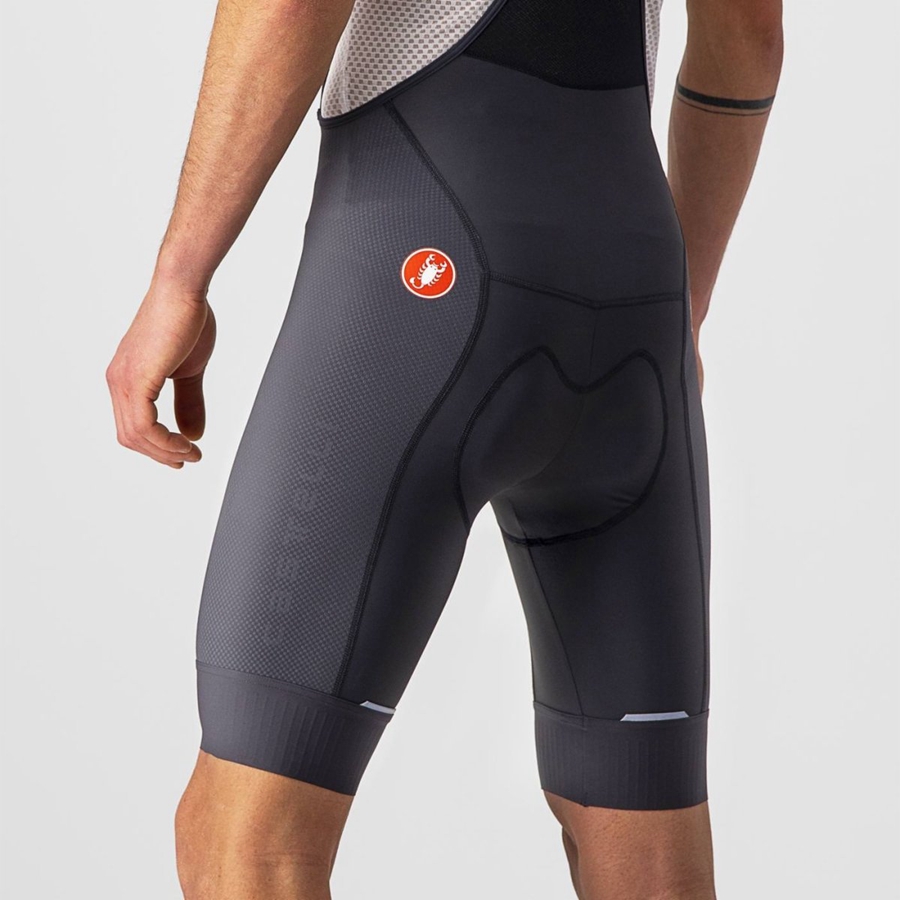 Castelli COMPETIZIONE Shorts Mit Latz Herren Dunkelgrau | 59847-SWJZ